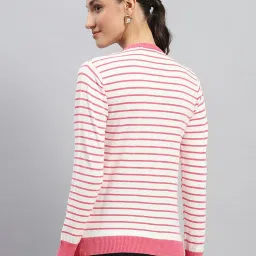 Monte Carlo Pink & White Striped Cardigan image 2