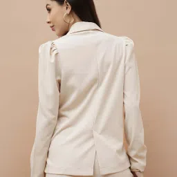 Code By Lifestyle Off White Regular Fit Blazer image 2