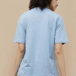 Ginger by Lifestyle Blue Cotton Printed T-Shirt image 2