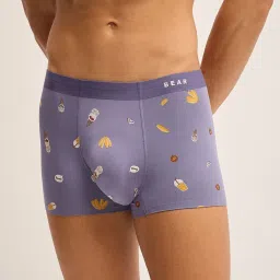 The Bear House Multicolored Comfort Fit Printed Trunks - Pack Of 3 image 2