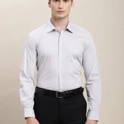 Turtle Grey Slim Fit Checks Shirt-picture-16