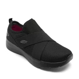 Skechers Women's DYNAMIGHT 2 Black Slip-On Shoes image 2