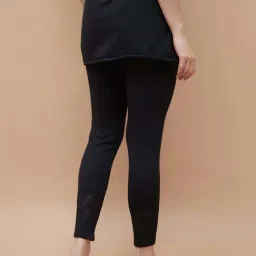 Melange By Lifestyle Black Regular Fit Leggings image 2