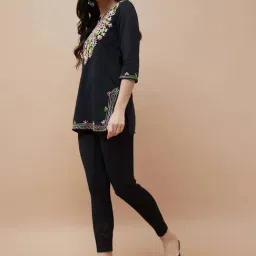 Melange By Lifestyle Black Regular Fit Leggings image 4