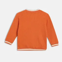Miniklub Boys Orange Regular Fit Knitted Jacket image 2