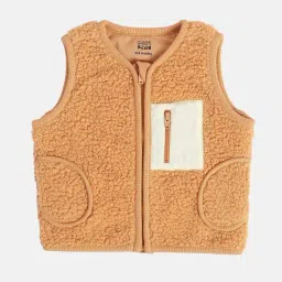 Miniklub Boys Orange Regular Fit Knitted Jacket-image-52
