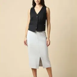 Allen Solly Black Regular Fit Waistcoat image 4