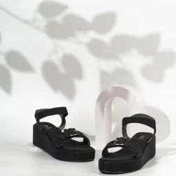 Inc.5 Women's Black Ankle Strap Wedges-picture-27
