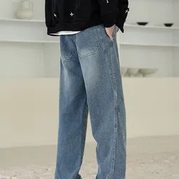 StyleCast x Revolte Men Regular Fit Mid-Rise Light Fade Jeans image 3