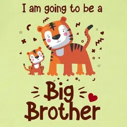 Arvesa I am going to Be Big Brother Printed Bodysuit image 3