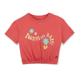 Gini & Jony Kids Pink Cotton Printed Top-picture-32