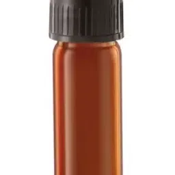 Abgil 5ml Amber Color Borosilicate Glass Flat Bottom Culture Media Tube with Screw Cap and Rubber Liner ABG1823 image 1