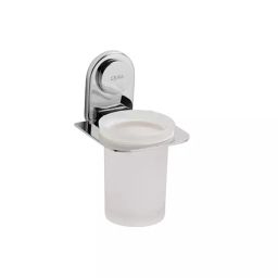 CERA Ormond Stainless Steel Wall Mount Tumbler Holder Glass Chrome Plated, F5003117-picture-0