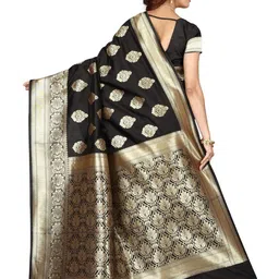 KALINI Woven Design Zari Silk Blend Kanjeevaram Saree image 2