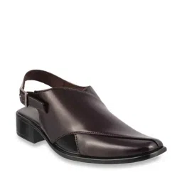 Metro Men's Maroon Back Strap Sandals-picture-30