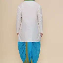 Sethukrishna Men Regular Kurta with Dhoti Pants & With Dupatta image 3