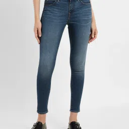 levi's Women's 710 Blue Skinny Fit Mid Rise Jeans-picture-27