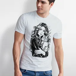 Seekbuylove Men Printed Bio Finish T-shirt image 4