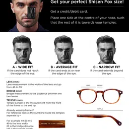 Shisen Fox Unisex Full Rim Rectangle Sunglasses with Polarised and UV Protected Lens SG180 image 5