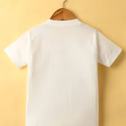 Rikidoos Open Your Mind Text Printed Tee & Pant With Full Sleeves Textured Blazer Set - Navy Blue & Light Grey image 4