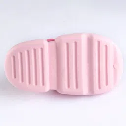 Oh! Pair Back Strap Closure Clogs With Bear Applique - Pink image 5