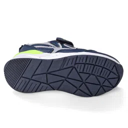 Cute Walk by Babyhug Velcro Closure Sneakers - Blue & Grey image 5
