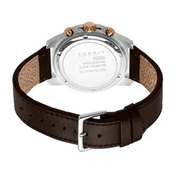 ESPRIT Men Textured Dial & Leather Straps Analogue Watch ES1G392L0025 image 3