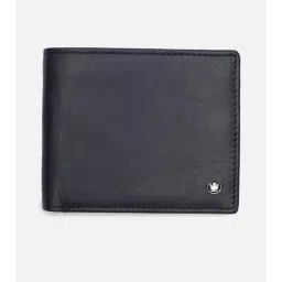 Louis Philippe Men Formal Navy Blue Solid Wallet image 2