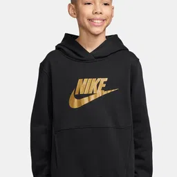 Nike Sportswear Club Fleece Big Kids Logo Printed Hoodie Pullover Sweatshirts-image-55