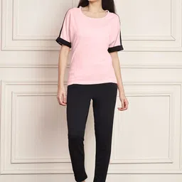 DTR FASHION Striped T-Shirt With Trousers Co-Ords-picture-38