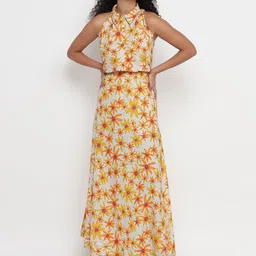theulluu.com Printed Pure Cotton Top & Skirt Co-Ord Set-picture-27