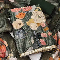 Maroosh Floral Embroidered Modal Cotton Jacquard Unstitched Dress Material-picture-35