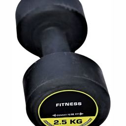 HackerX Rubber Fixed Weight Dumbbell - 2.5 kg-picture-17