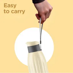 Milton Cream & Grey Single Plastic Solid Water Bottle 700 ML image 2