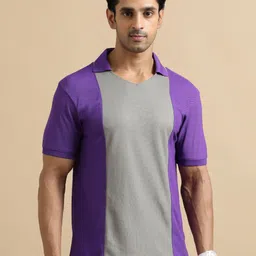 ECOLINE Clothing Men Antimicrobial Colourblocked Polo Collar T-shirt-picture-25