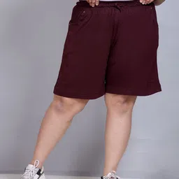 CUPID Women Plus Size Mid-Rise Regular Shorts-picture-34