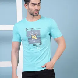 Dollar Typography Printed Round Neck Cotton Regular Fit T-shirt-picture-19