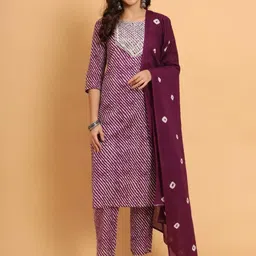 PCH Women Maroon Kurta Sets-image-12