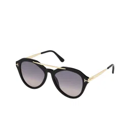 Tom Ford Women Oval Sunglasses with UV Protected Lens FT0576 54 01B-picture-23