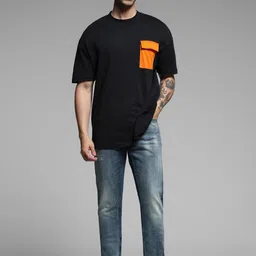 Jack & Jones Men Slim Fit Low-Rise Low Distress Heavy Fade Stretchable Jeans image 4