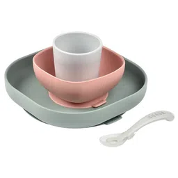 Beaba Silicone Suction Meal Set Eucalyptus - Pack Of 4-picture-20