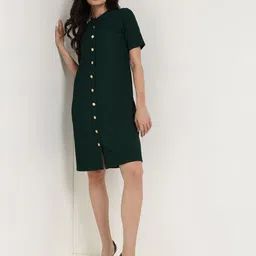 FableStreet Women Round Neck Shift Dress-image-70