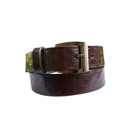 PERKED Men Textured Leather Belt image 2
