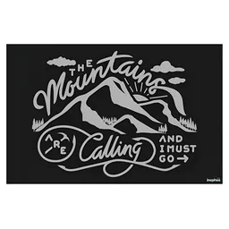 Inephos Black & Grey 1 Piece Paper Other Wall Paintings-image-4