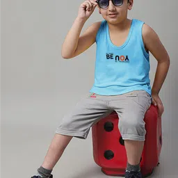 Friskers Boys Pack Of 2 Printed Pure Cotton Basic Vests KDC470-20-KDC471-33 image 2