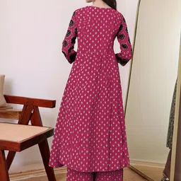 Anni Designer Women Plus Size Ethnic Motifs Printed Anarkali Kurta with Palazzos & Dupatta image 5