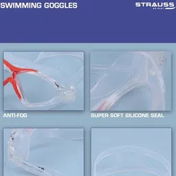 STRAUSS Anti Fog Swimming Goggles With UV Protection image 2