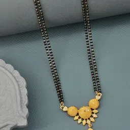 NKR GOLD Gold-Plated Brass Mangalsutra-image-11