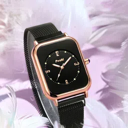 Poshi Women Square Dial & Stainless Steel Straps Analogue Watch POSW05-712864698509-picture-22