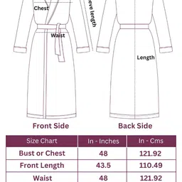 Mulberry Living Pure Cotton Bath Robe With Belt image 2